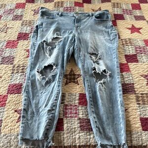 Distressed Light Blue Maurices Jeans